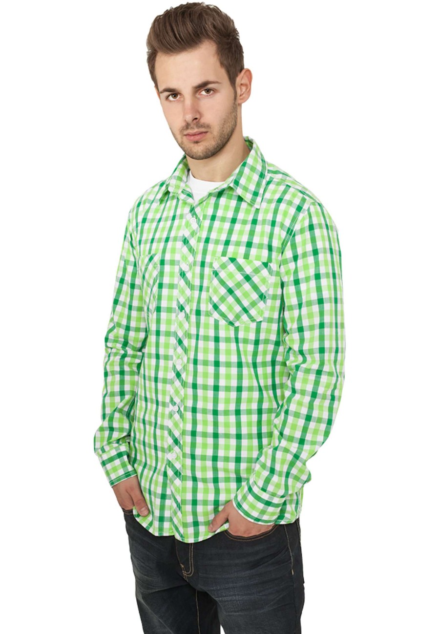 Urban Classics Tricolor Big Checked Shirt | Shirts