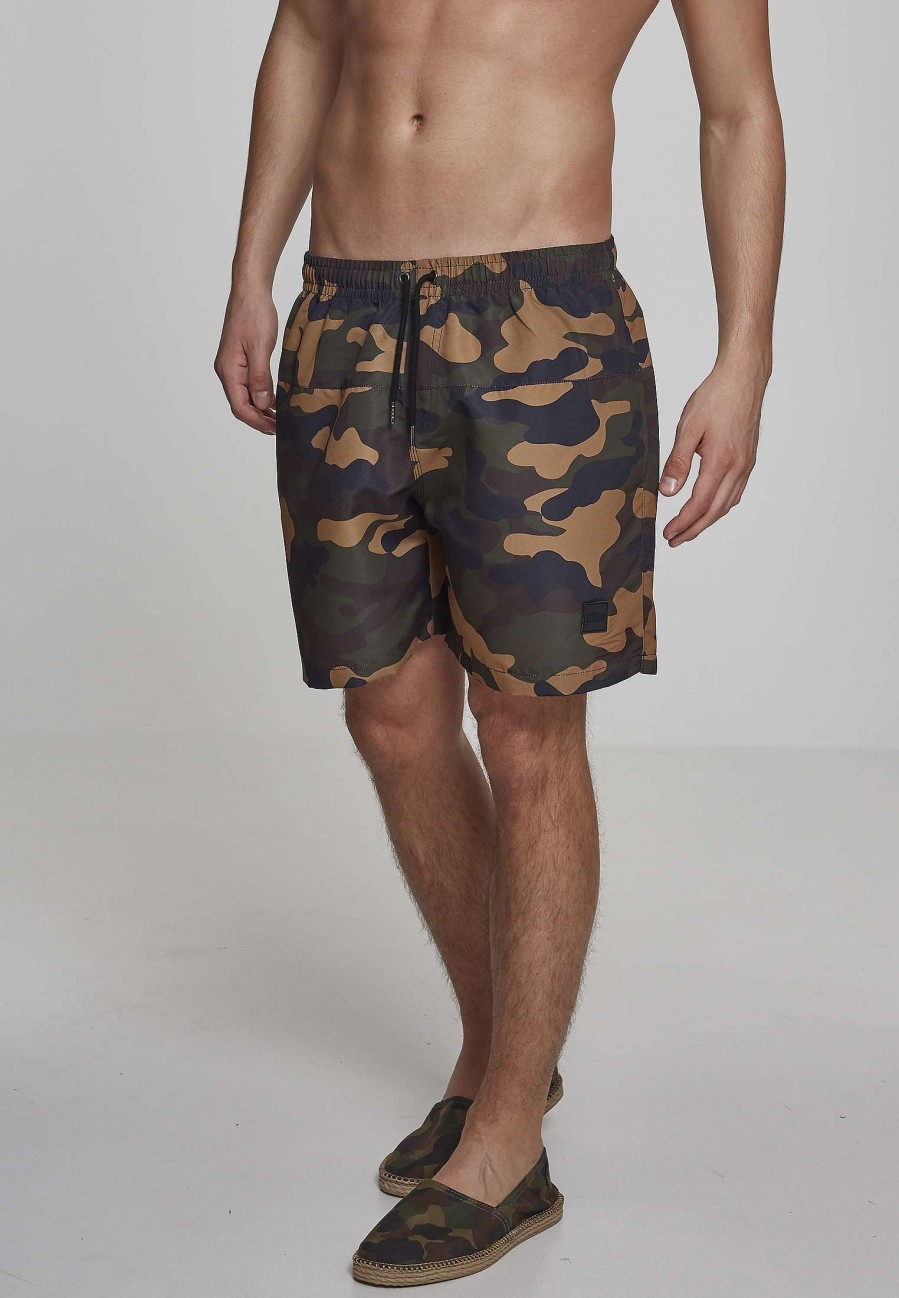 Urban Classics Camo Swim Shorts | Swimwear